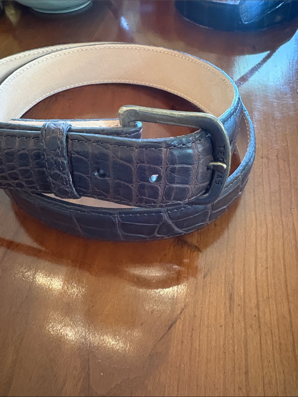 Tecovas Men's Genuine American Alligator Belt - Picture 9 of 13